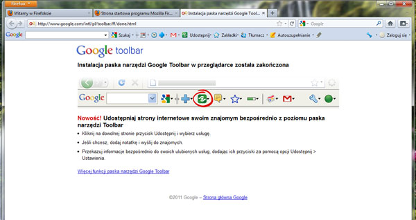 Google Toolbar for Firefox IT History Society